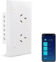 Jinvoo ZigBee Smart Outlet Compatible with Alexa Google Home