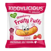Kiddylicious Strawberry Fruity Puffs 10g