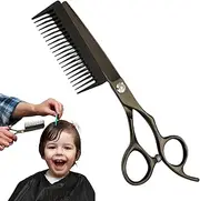 Professional Hair Scissors - Hair Cutting Scissors,2-in-1 Thinning Shear with Detachable Comb Hairdressing Tools for Kids Elderly Women Men Grooming Barber Hairstylist Home Bathroom