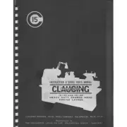 Clausing Colchester Model 653X 15" Lathe Manual 67 pages comb bound gloss cover