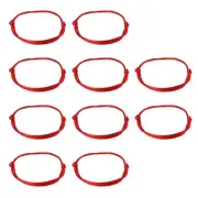 10Pcs/set Red Cord Bracelet Adjustable Red Knot String Wristband for