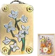 Professional Flower Press, Flower Pressing Tools, 5x3.5cm Flowers Pressing Kit, Miniature Metal Flowe-r Drying Press for Homemade Art, Craft Lovers, Plant Lovers, Camping Nature Collection