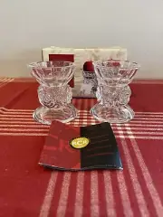 2 Royal Crystal Rock (RCR) Italia Crystal Candle Votives New Open Box
