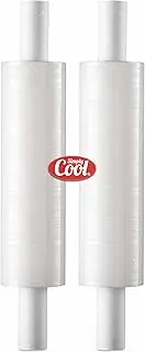 Stretch Wrap with Handle Industrial Strength 2 Pack 11" x 1000 Ft 60 Gauge Thick (15 Micron) Shrink Wrap Roll for Moving Supplies, Furniture, Pallets, Plastic Wrap for Packing, Heavy Duty Stretch Film