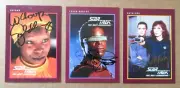 Star Trek Next Generation TNG Signed trading card group - 3 Diff!