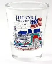 BILOXI MISSISSIPPI GREAT AMERICAN CITIES COLLECTION SHOT GLASS SHOTGLASS