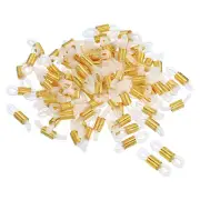 100pcs Eyeglass Chain Connector Glasses Strap Holder Chain End Loop White Gold
