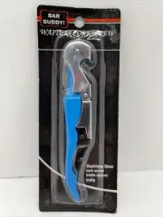 Bar Buddy Waiters Corkscrew Stainless Steel Bottle Opener And Knife New