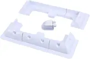 Perfk Solar Panel Mounting Brackets Kit Campervan Mount Sturdy Rooftop Solar Panel Mounts for Roofs Car Bonnets Camp Vans, White