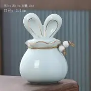 Ashes Animal Funeral Rabbit Ceramics for Pet for Urn Urn Personalized Memorial Funeral Pet Urns Pet Memorial Pet Ashes Items Dog Red light blue