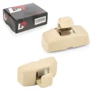 2x Sun Visor Bracket Clips Beige With Cover for audi A2 A3 A4 A5 A8 Coupe (for: Audi)
