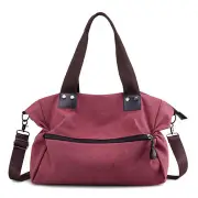 Women Canvas Tote Handbags Crossbody Bags Casual Front Pockets Shoulder Bag