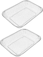 CHICAMPERA 2pcs Stainless Steel Utensil Basket for Dishwasher Kitchen Cutlery Drying Rack with Efficient Organization for Knives and Forks Robust Design Simple Installation Family Sized