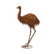 Willow & Silk Emu Garden Statue/Ornament Rustic Garden/Home Decor 59x26x88cm