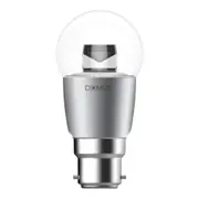 Key Fancy Round LED Globe BC 240V 6W Clear 6500K - 65046
