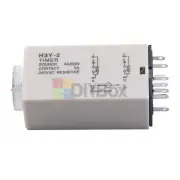 H3Y-2 AC 220V Relais de Temporisation 0〜30 Minute Solide Minuterie DPDT Base DIY