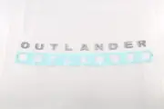 Front Hood Badge Nameplate Letter Silver Emblem For Mitsubishi Outlander 2024