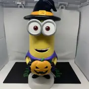 Halloween Minion Kevin Despicable Me Witch Lighted Blowmold Gemmy 23” Yard Decor