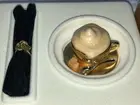 NOS 1999 ESTEE LAUDER SOLID PERFUME COMPACT - BEAUTIFUL CAFE' - Cup of Coffee