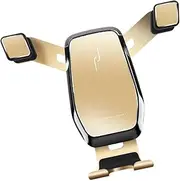 LABRIMP Car Phone Holder Air Vent Cell Phone Mount for Car Metal Stand Easy Charging Socket