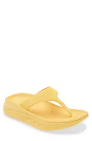 HOKA Gender Inclusive Ora Recovery Flip Flop in Poppy /Squash at Nordstrom, Size 6 Women's Poppy/Squash