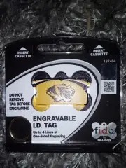 FIDO engravable pet id tag - University Of Missouri Tigers Sealed New