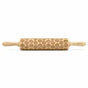 Folkroll Pastry Roller Halloween Pumpkin Rolling Pin Embossing Roller Pattern...