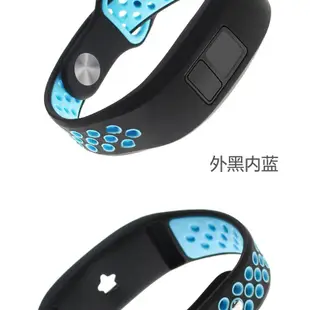 佳明Garmin Vivofit 3代運動錶帶 Vivofit JR矽膠反扣款表帶 JR2雙色替換腕帶 硅膠錶帶