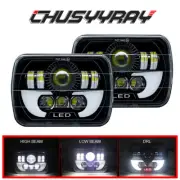 Fit Chevy Express 1500 2500 3500 Cargo Van Pair 7x6 5x7 LED Headlights Hi/Lo (for: Peugeot)