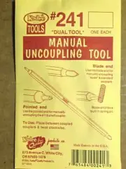 Kadee #241 "DUAL TOOL" Manual Uncoupler and spring pic HO/OO