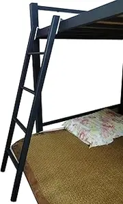 Metal Twin Bunk Bed Ladder with Hook, Bed Ladder for Kids/Elderly/Adults, Heavy Duty Loft Bed Ladder for Bedroom Apartments RV Bunk Bed, Loads 150kg (Color : White, Size : 130cm/51