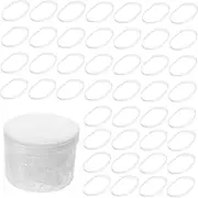 Healvian 300 Pcs Transparent Elastic Hair Bands Box Spiral Hair Ties for Women Kids Girls Minimalist Design Non-slip Ponytail Holders