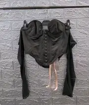 New House Of CB Women's Black Corset Sz. S Plus