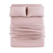 Bed Sheet Set 4 Pieces Double Brushed Microfiber 1800 - Breathable All Season