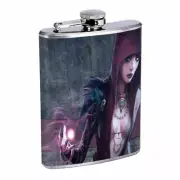 Hot Anime Witches D10 Flask 8oz Stainless Steel Hip Drinking Whiskey