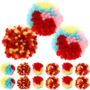 15 Pcs Plush Ball Toy Small Pet Cat Balls Plaything Chew Kitten Indoor