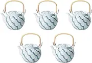 Set of 5, Kyoami No. 10 Earthenware Pot, 6.5 x 5.7 inches (16.5 x 14.5 cm), 1800cc | Arita Ware Pottery Setomonohonpo