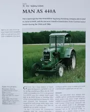 MAN AS Tractor Picture Article Sheet Out of Print Farm Wall Art Decor Display