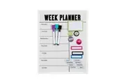 Quartet Magnetic Surface 28x36cm Weekly Planner Dry-Erase Board w Marker White