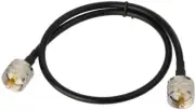 Superbat UHF Male PL-259 to UHF Male PL-259 Cable (2ft RG58) For HAM & CB Radio