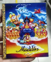 PIN ALADDIN GENIE JASMINE IAGO JAFAR ABU RAJAH SULTAN CAVE 3" JUMBO FANTASY PIN