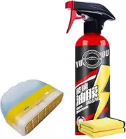 Oil Film Cleaning Set | Car Windshield Cleaner Set | Multipurpose Deep Cleaning Instant Oil Film Removal Liquid With Wipe Easily Restore Glass Clarity