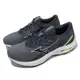 Mizuno 慢跑鞋 Wave Equate 7 男鞋 灰 白 波浪片 緩衝 路跑 運動鞋 美津濃 J1GC2348-54