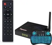 Android TV Box 12.0, TX68 Set Top Box 4GB RAM 64GB ROM, H618 Quad-Core 64Bits 100M LAN Dual-WiFi 2.4G/5G Android Box with 6K/AV1/3D/USB 3.0/BT 4.2 with Wireless Keyboard,4gb+32gb