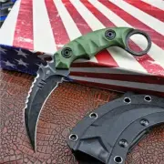 Strider Karambit Fixed Knife Blade Camping Hunting Tactical Straight Knives NEW