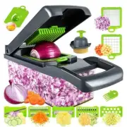 LMETJMA Vegetable Chopper Professional Mandoline Slicer Onion Chopper Veggie