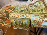 3+ Yards Matching MONKEY GAMES Fabric - South Sea Imports - 100% COTTON