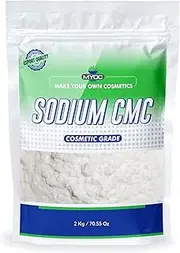 Myoc Sodium CMC Powder | Cosmetic Grade Thickener & Stabilizer for DIY Skincare & Haircare – 2 Kg / 70.55 Oz