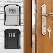 Key Safe Box for Outside Wall Mounted Combination Key Storage Box qiUWp