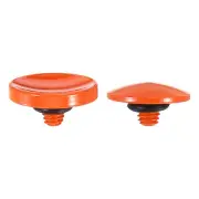 Soft Shutter Release Button Pure Copper Camera Shutter Button, Orange 2pcs